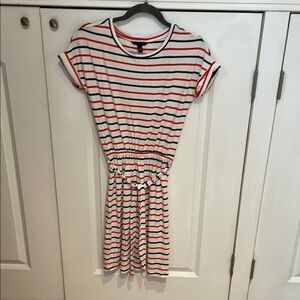 Striped Red and White Dress